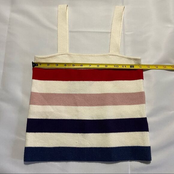 Moon & Madison Stripes Knit Tank Medium - Picture 7 of 7